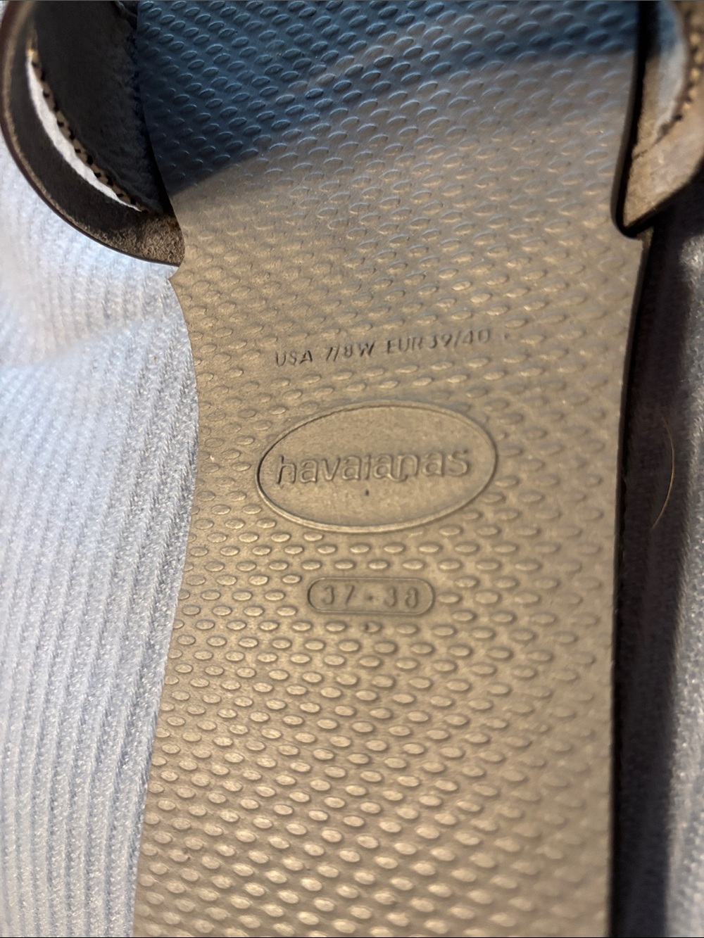 Havaianas Women's Beige and grey Woven Slide Sandals - Picture 5 of 6